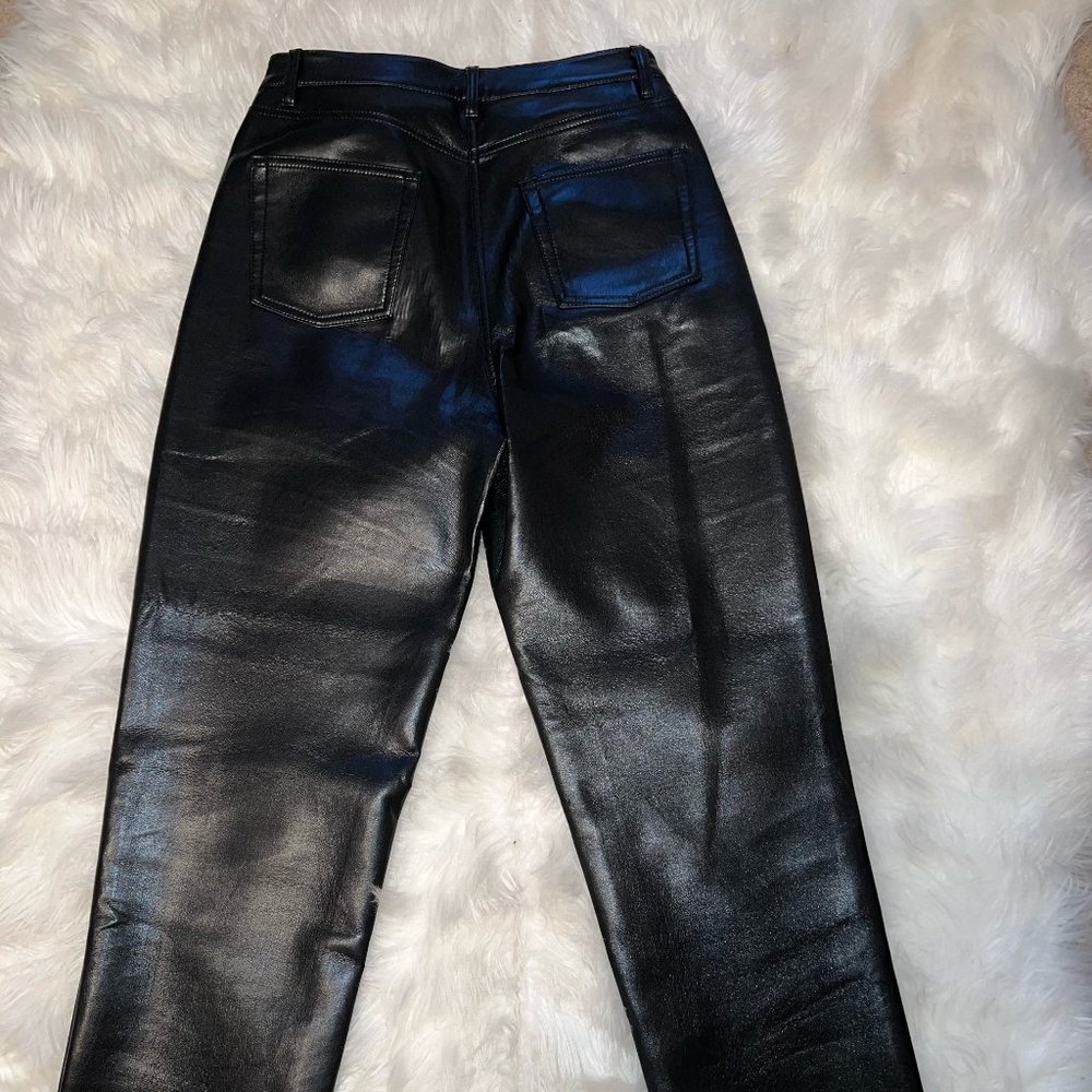 Aritzia Black Leather Pants Gem